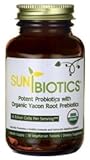 Sunbiotics Potent Probiotics with Organic Yacon Root Prebiotics -- 30 Vegetarian Tablets