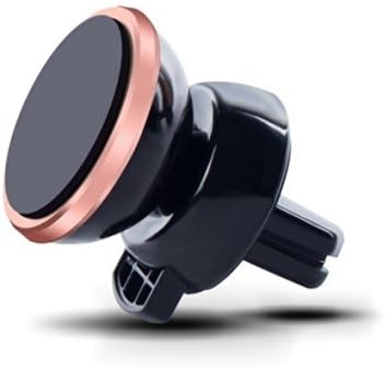 Car Mount,Cyber Roll Air Vent Magnetic Mobile Phone Car Vehicle Holder 360 Degree Rotation Vehicle-mounted Support Compatible with iPhone 6 6S Plus 5 Galaxy S7 S6 edge S5 SONY HTC LG (Rose Gold)