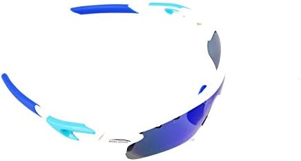 Brown Labrador Polarized cycling sunglasses with 5 lenses UV 400 interchangeable. Sports glasses also used for running trail, running, MTB cycling, for Men and Women (White)