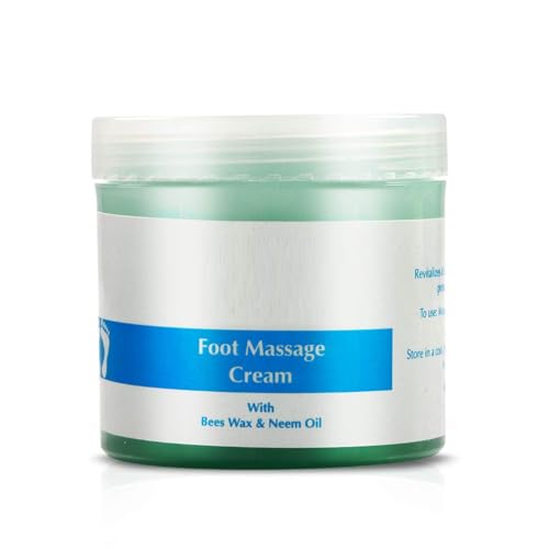 Foot Massage Cream, Improve Skin Tonicity & Keep Odor Away with Bees Wax and Neem Oil for Nourishing Feet,100ml