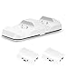 MoKo Xbox One X / Xbox One / Xbox One S / Xbox One Elite Dual Controller Charging Dock Kit, with Two 600mAh Rechargeable Battery Packs, White