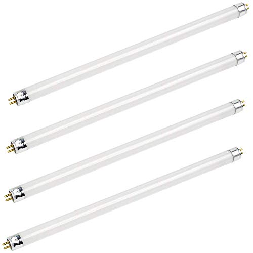 4 Pack F14T5/835 14W 22 Inch T5 Fluorescent Tube Light Bulb 3500K Warm White Mini Bi-Pin (G5) Base Straight Tube Light Bulb