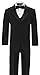 Little Boy's Usher Tuxedo Suit No Tail G210 (2T, Black)