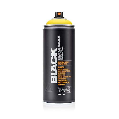 Montana Cans BLACK Spray Paint, 400ml, Power Yellow