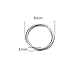VALYRIA Stainless Steel Jewelry Findings 100pcs Open Jump Rings Connectors for Jewelry Making,8mmx1.0mm