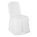 Lann's Linens - 10 Elegant Wedding/Party Banquet Chair Covers - Polyester Cloth - White