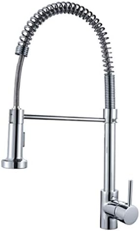 GROHES Professional Kitchen Sink Mixer Tap With Pull Out Hose,pull Down Spray Swivel Spring Spout Mixer Chrome Faucet