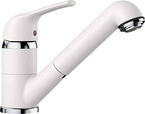 BLANCO 515370 Vitis-S - White Kitchen Sink tap Made of Granite (Silgranite) and with a Pull-Out spout Vitis-S-white-515370