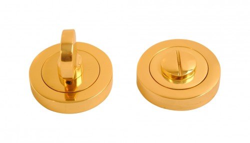Excel Hardware Designer Bathroom Turn & Release - Polished Brass