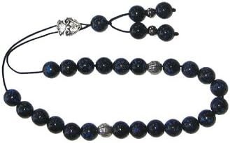 Worry Beads - Classic - Black with Turquoise