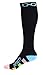 Compression Socks (1 pair) for Men & Women by INFINITY - BEST for Running, Nurses, Shin Splints, Flight Travel, & Maternity Pregnancy - Boost Athletic Stamina & Recovery (Spectrum, L/XL)