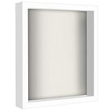 Americanflat 11x14 Shadow Box Frame in White with