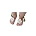 Lisli Newborn Baby Girl Toddlers Kid Flower Barefoot Sandals Shoes (Green)