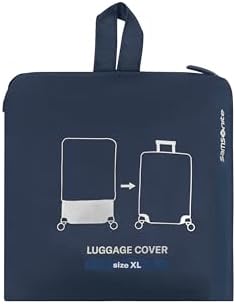 TA Revolution - Housse Pliable pour Valise Taille XL, Housse pour Valise adaptée pour 81–86 cm, Protection Bagage de Voyage, avec Détail Réfléchissant, Bleu (Bleu Minuit)