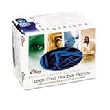 Alliance Antimicrobial Rubber Bands, Size 117B, 7 x 1/8 Inches, Cyan Blue, 1/4 Pound Box (42179)