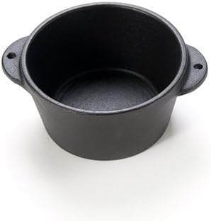Arcata, Round Souffle Pot, 5.75 oz, 3 1/8" dia, Black, Cast Iron, each