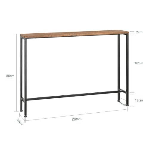 SoBuy Console Table Side Table for Living Room End Table Bar Sofa High Small Tables Narrow Furniture كونسولطاوله صغيره for Kitchen,Hallway,Bedroom,Entrance,طاولاتFSB19-XL-N