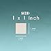 100 Pack 1x1 Wooden Squares for Crafts, Unfinished Wood Pieces for DIY Cutout Tiles