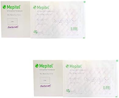 Mepitel Non Adherent Silicone Scar Wound Dressing 4" x 7.2" - (2 Pack)