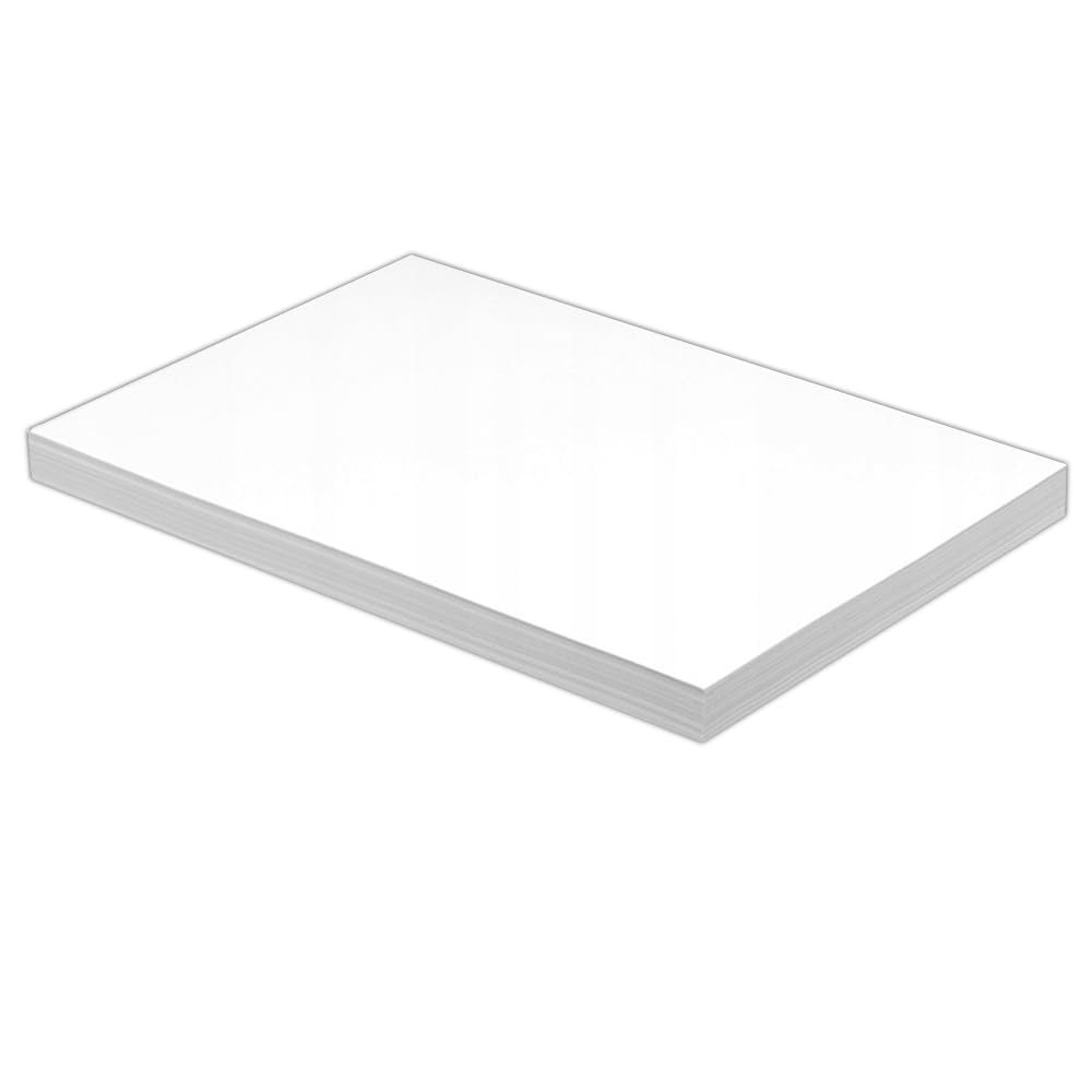 Photo 1 of Half Letter Blank Paper, A5 100 Sheets/200 Pages Printer Paper, Unpunched, Blank Copy Paper, 100gsm, White, 5.8'' x 8.2''
