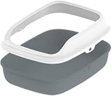 Vivo Technologies Large Open Cat Litter Tray with Raised Rim 57.5 x 44 x 19 cm view 2