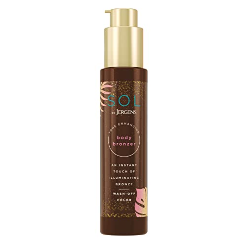 SOL by Jergens Self Tanner Body Bronzer, For All Unique Skin Tones