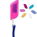 GYBest 6-Pack Silicone Toothbrush Holder Covers - Great Protective Case for Home, Travel, Outdoor & Camping - Hygienic and Anti-bacterial