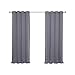 Best Home Fashion Blackout Curtain Panels - Premium Thermal Insulated Window Treatment Blackout Drapes for Bedroom - Antique Bronze Grommet Top (52