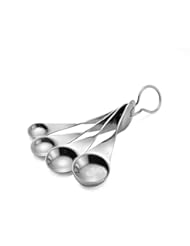 Kitchen: Nambé MT0783 Twist Measuring Spoons, Silver - Nambé