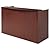 Valencia Series Reception Desk w/Counter, 71w x 35-1/2d x 44-3/4h, Mahogany