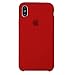 Soft Liquid Silicone iPhone X Cover Case Inner Soft Microfiber Cloth Lining Cushion for Apple iPhone X/10 5.8inch (Red)