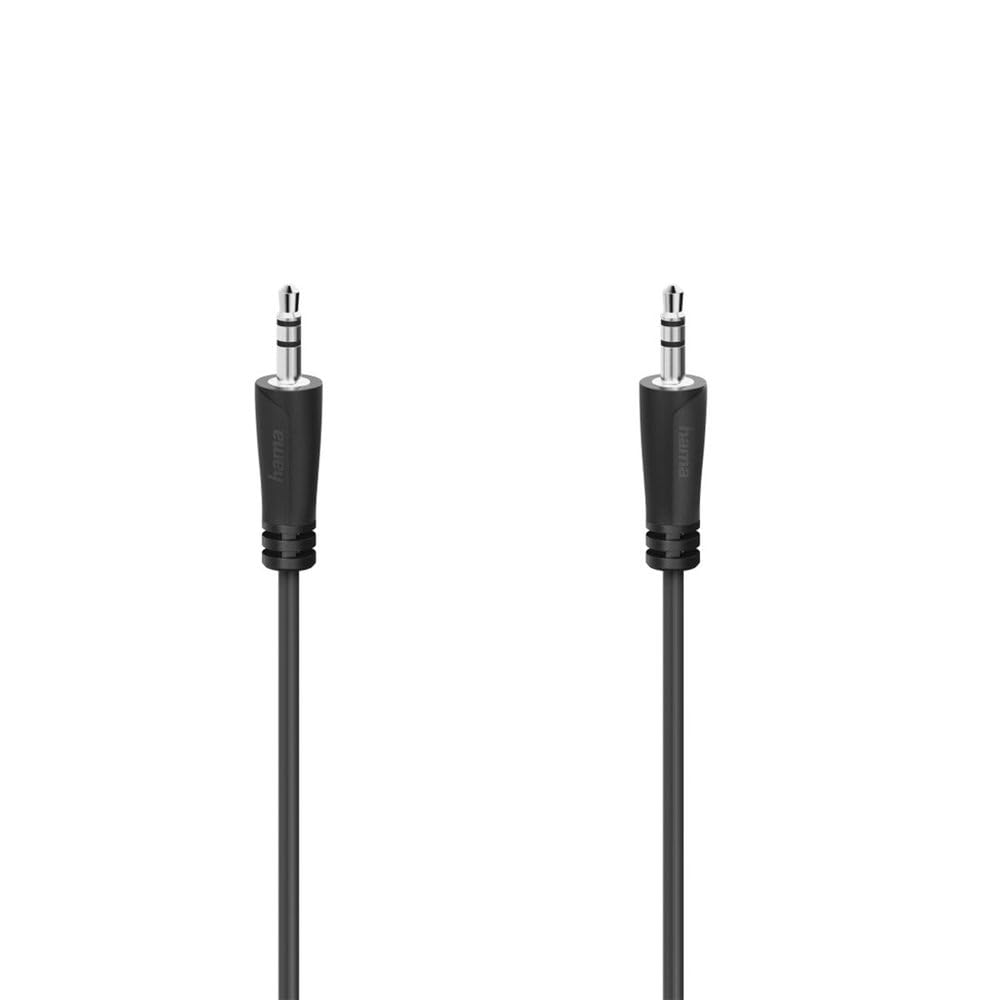 Hama Mini Jack Cable 3.5 mm AUX Cable 3.5 mm Audio 5 m Black