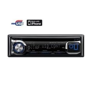 Kenwood KDC W 5544 U MP3-CD-Tuner (Front USB, Front AUX, iPod und iPhone kompatibel) schwarz