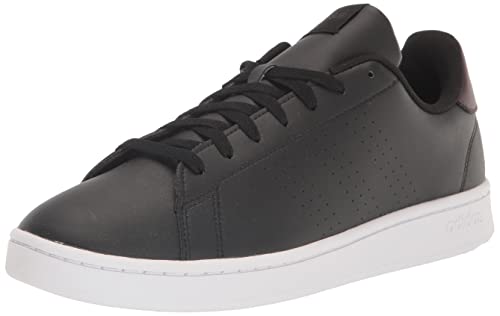 adidas Men’s Advantage Sneaker, Core Black/Core Black/Shadow Brown, 5