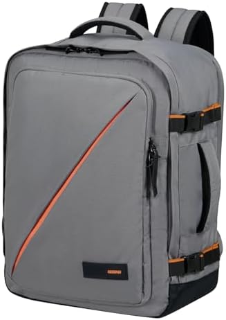 American Tourister Take2Cabin - EasyJet Cabin Bag 36 x 20 x 45 cm, 38 L, 0,70 kg, Bagagem Manual, Mochila M para aviões subterrâneos, Cinzento (Cinzento Escuro)