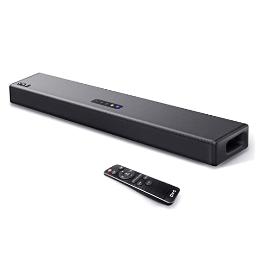 OXS S3 TV Soundbar, Bluetooth 5.0 Home Theater Audio, Dynamic Bass, 3D Surround Sound, Dialogue Enhancement, AUX/Optical/Coaxial Support, Multiple Sound Modes