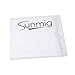 Sunmig Newborn Baby Photo Props Faux Fur Mat Rug Photography Background Backdrops Basket Stuffer Blanket (White)
