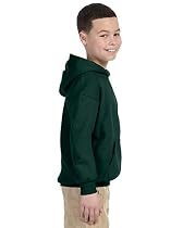 Heavy Blend Youth Hooded Sweatshirt, Color: Forest, Size: Small
