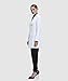 Dr. James Stylish Tailored Fit Lab Coat for Petite Women • 34 Inch Length US 4 US-18-B