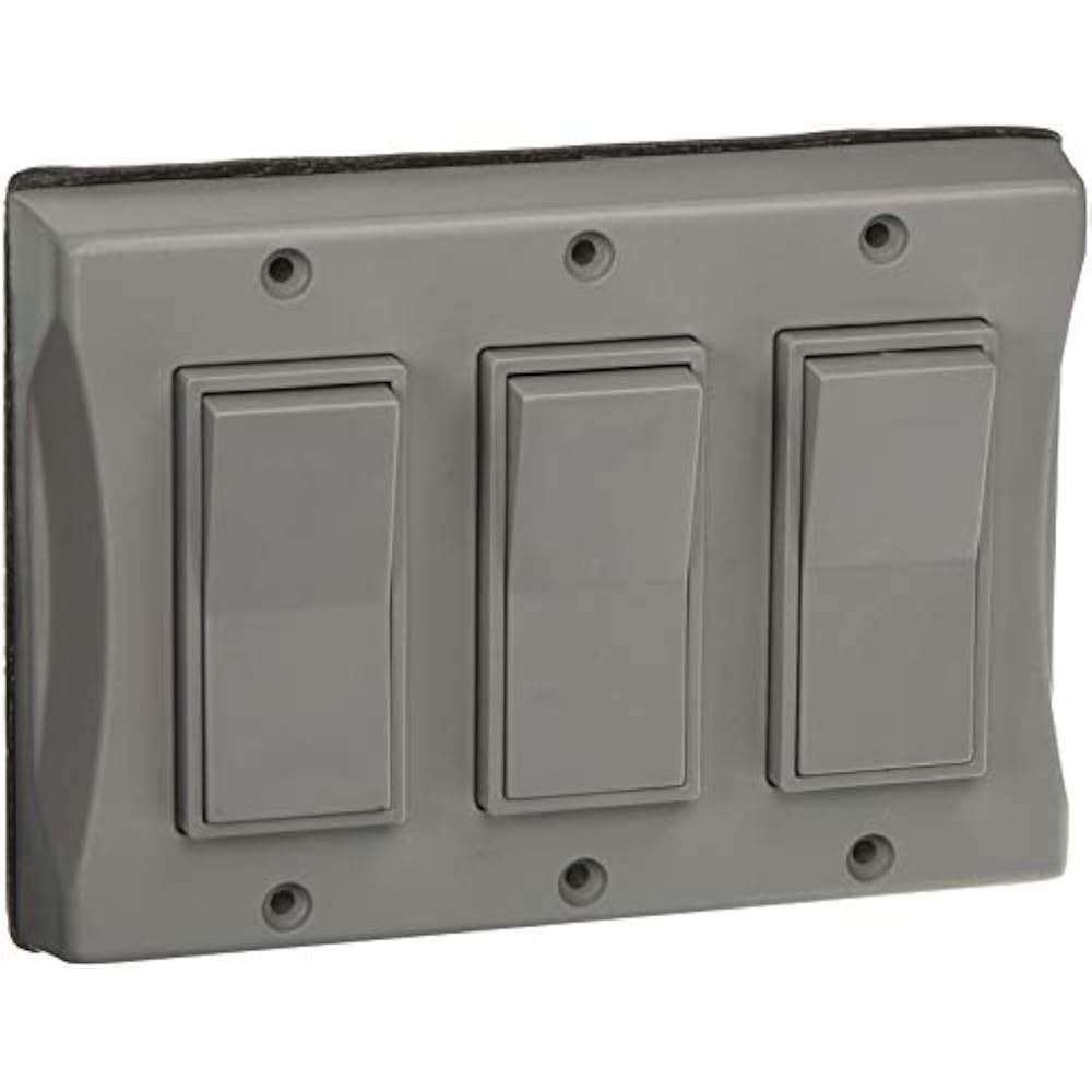 5129 0 3 Gang Weatherproof Cover Vertical Decorator Gray Shrink EBay 5129-0-3-gang-weatherproof-cover-vertical-decorator-gray-shrink-ebay