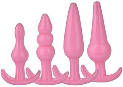 Silicone Plug Set, 4Pcs Comfortable Trainer Exercise Toys for Beginner, Pink