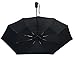 Umenice Automaitc Travel Umbrella Windproof with 210t Fabric Black