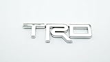 TRDRACING STICKER CHROME PLASTIC 3D DECAL EMBLEM 12.5X3.5cm