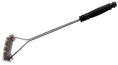 Estilo Long Grill Brush With Stainless Steel Bristles, 18