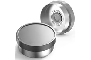 Biocomma 100pcs 20mm Aluminum Plastic Cap Aluminum Plastic Cover (Grey)