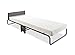 Jay-Be Inspire Folding Bed with Memory e-Fibre Mattress and Headboard, Regular, Black
