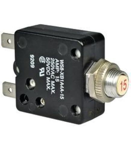 TE Connectivity W58-XB1A4A-2 Circuit Breaker; Therm; Push