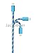 Iphone cable, Jackpower MFI Certified Lightning USB Nylon Braided Charging Cable 10ft Extra Long Cord for Apple iPhone6/6s/6 plus/5c/5s/5/SE,iPad,iPod(BLue)