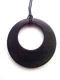 Shungite Pendant Double Circle. EMF Protection Stone. Genuine Shungite and Highest Quality Guarantee.