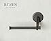 RTZEN Decorative Universal Toilet Paper Holder - Wrought Iron Handmade Black TP Roll Hanger Décor - Basic Rot Metal - Wall Mount Easy Installation